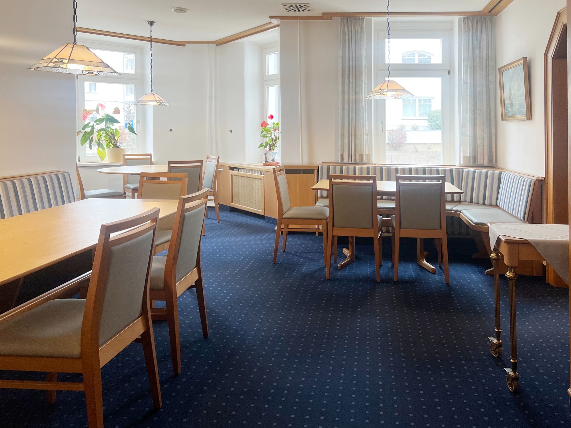 Frühstücksraum des Binzer Hofs vor der Umgestaltung